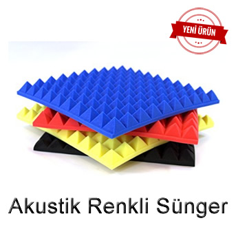 Akustik Renkli Sünger