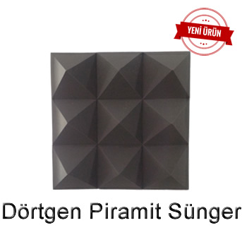 Dörtgen Piramit Sünger